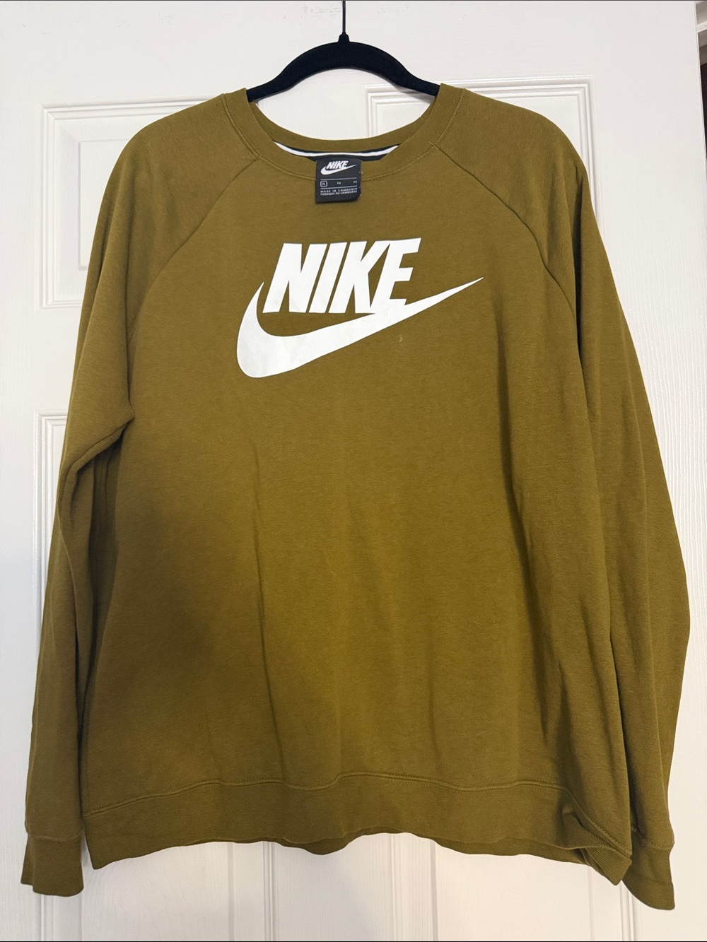 Olive green Nike sweatshirt